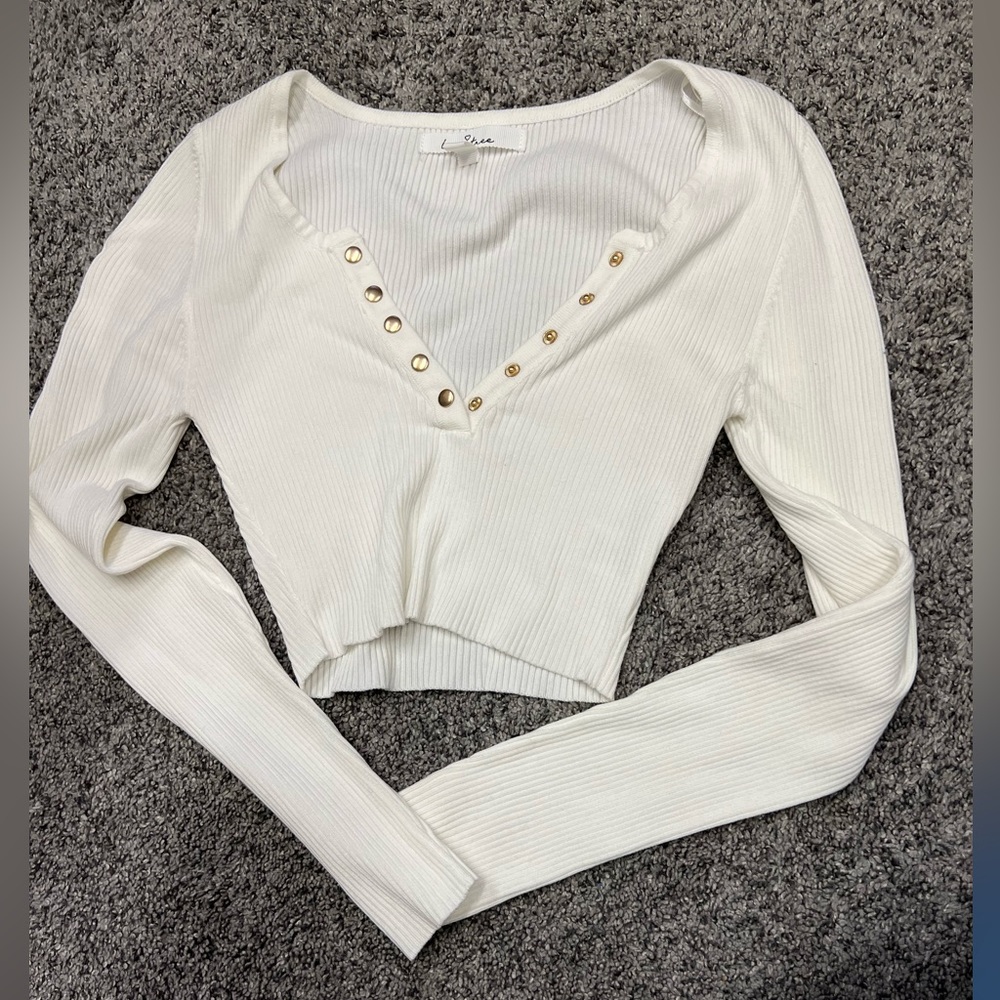 Long sleeve crop top